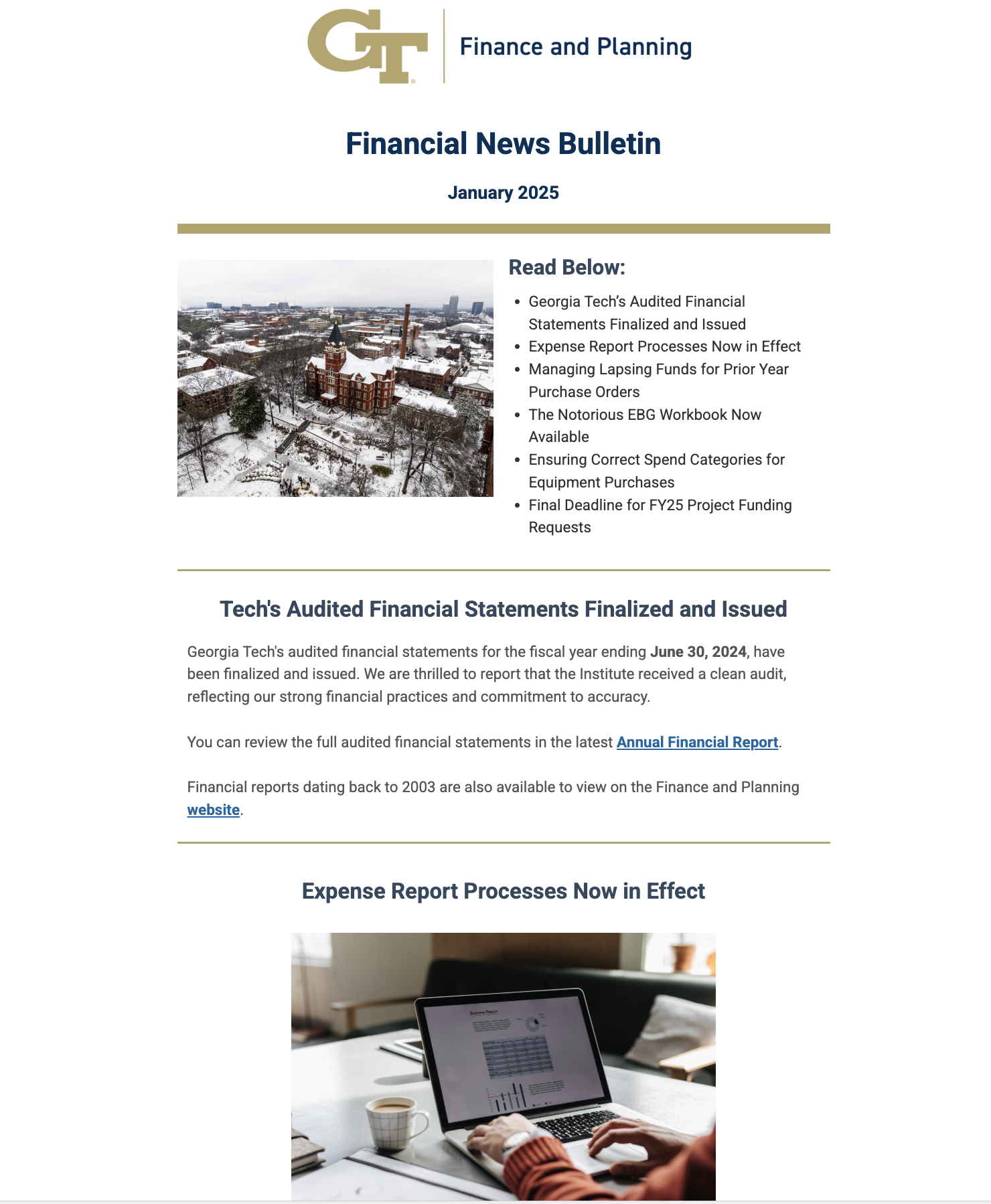 January 2025 Financial News Bulletin