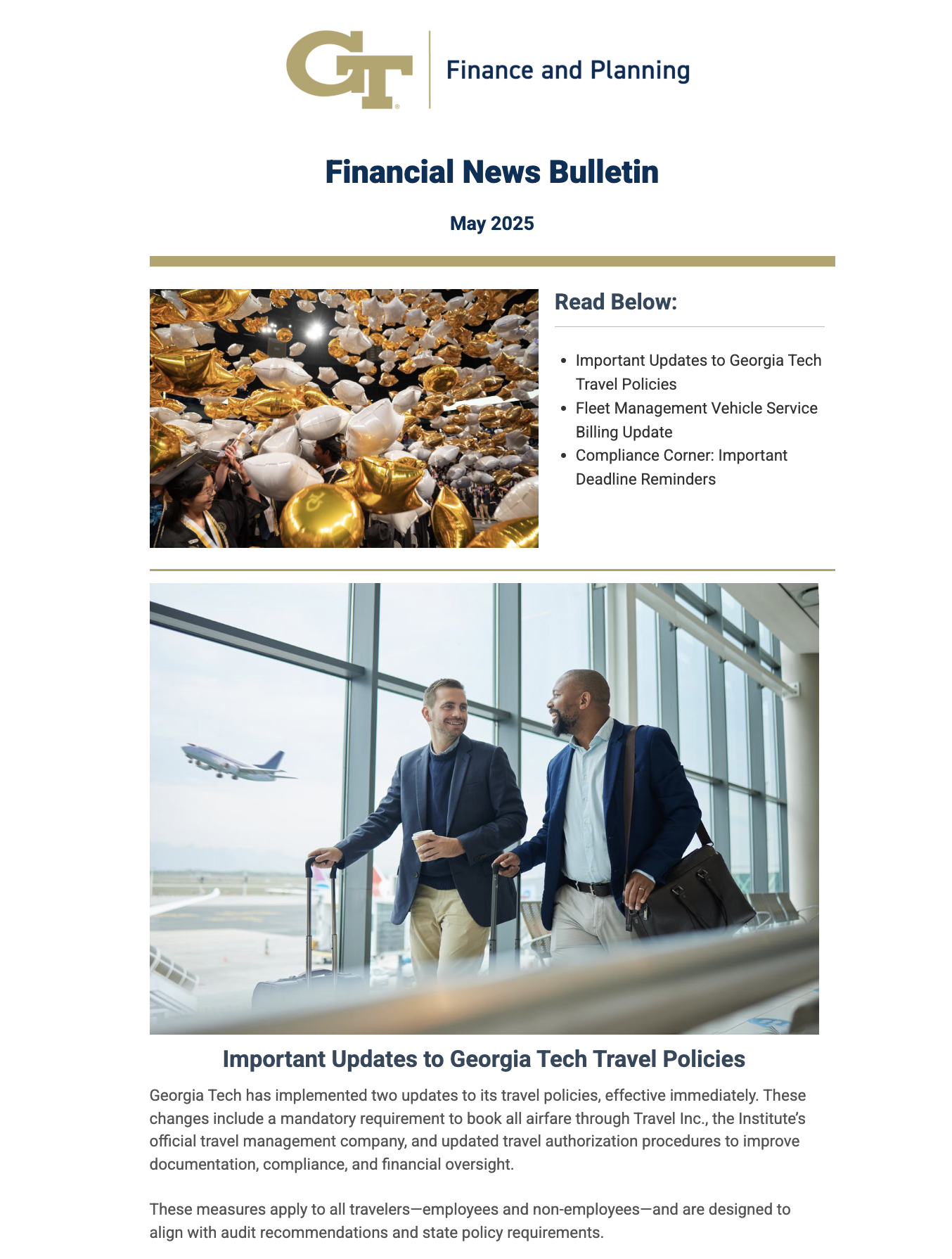 Newsletter articles