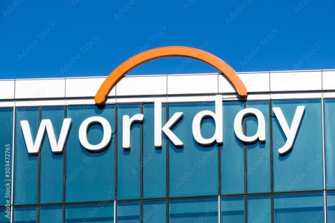 Photo of Workday Logo on building